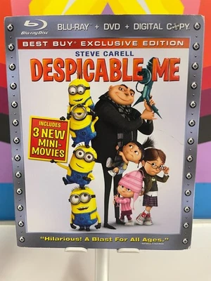 Despicable Me (Blu-ray/DVD, 2010, Best Buy Exclusive 3-Disc Combo) w/ Slipcover - Image 1 of 2