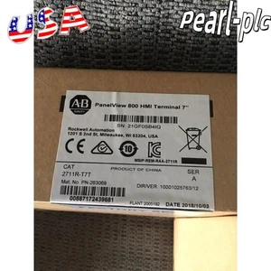 2711R-T7T Allen Bradley Panelview 800 Hmi 7 Inch Color Terminal US Free Tax - Picture 1 of 1