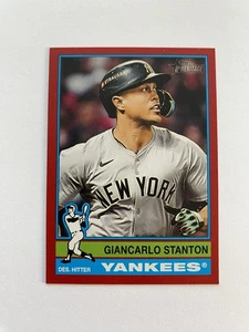 2025 Topps Heritage - Giancarlo Stanton #212 Red Border Parallel - Picture 1 of 2