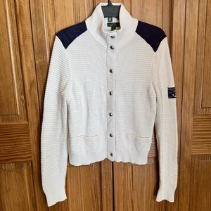 Ralph Lauren Jeans Co Creme Strick Pullover Old Money Preppy Coastal Damen XL - Bild 1 von 6
