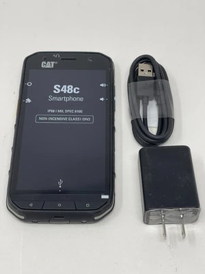 CAT S48c 64GB Unlocked Black New Open Box - Image 1 of 4