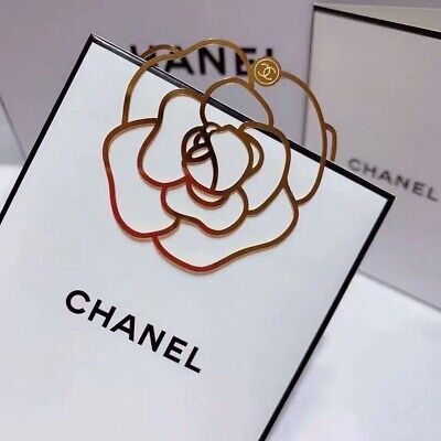 New Genuine CHANEL Camellia Bookmark Bookplate VIP Gift From Beauty Counter Rare • 12.99£
