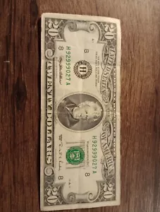 1995 Small Face $20 Bill H92999027A - Picture 1 of 4