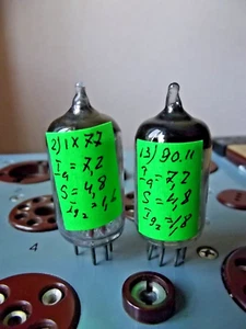 MATCHED PAIR. 6J1P = EF95, 6F32, 6AK5 tube 1977, 90 - Picture 1 of 8