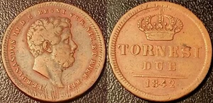 Italien - Neapel - Ferdinand II. - 2 Tornesi 1842 ! KM#327 - Bild 1 von 1