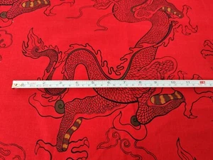 22 In Alexander Henry Enter The Dragon Woven Cotton Fabric 2003 - Picture 1 of 7