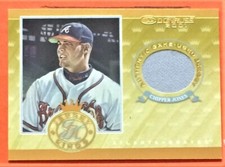 CHIPPER JONES 2001 DONRUSS JERSEY KINGS JERSEY GAME USED # JK-4 (MINT) 130/250 H