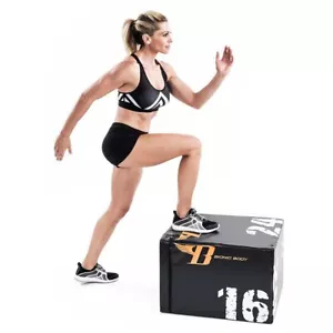 Plyometric Jump Box Home Gym Equipment Plyo Stepper Squat Training BIONIC BODY - Picture 1 of 7