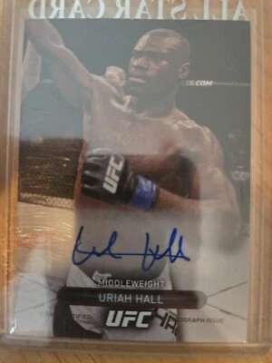2015 Topps UFC High Impact Online Exclusive Uriah Hall Auto Ultimate Fighter TUF - Image 1 of 4