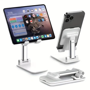 Foldable Mobile Phone Tablet Stand Holder, Angle Height Adjustable for Apple And - Picture 1 of 13