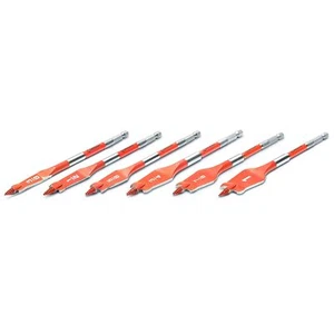Crescent 6 Piece Screw Point Paddle Drill Bit Set,6" | CDSPSET-6 - Picture 1 of 1