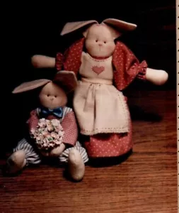 Surprise For Mom Bunny Rabbit Doll Sewing Pattern Primitive Folk Art Momma child - Picture 1 of 2