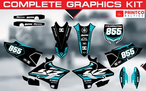Yamaha YZ YZF 125 250 450 2013-2025 complete graphics kit 21 mil - Bild 1 von 9