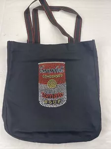 2005 Campbell’s Tomato Soup Rhinestone Canvas Bag Collectable Advertising - Picture 1 of 4