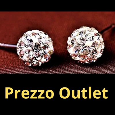 Orecchini punto luce in argento 925 pl con pietra in zircone per donna o ragazza - Immagine 1 di 4