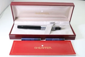 Vintage Sheaffer Imperial No. 440 Black Medium Fountain Pen, Cased - Picture 1 of 8