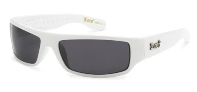 LOCS 9003 White Sunglasses | Designer Hardcore Gangster Shades Cholo Maddoggers - Image 1 of 3
