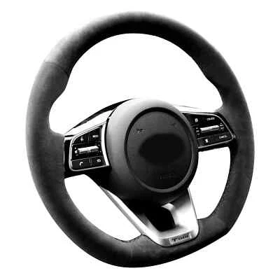 Hand Stitch Alcantara Steering Wheel Cover for Kia K5 Optima Ceed  Forte  Cerato Foto 1 de 4