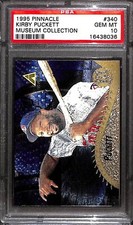 1995 PINNACLE #340 KIRBY PUCKETT MUSEUM COLLECTION PSA 10 16438036