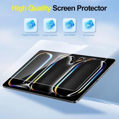 Protector de pantalla de vidrio templado para iPad Air 11 Air 13 Pro 11 Pro 13 M5 M4 M3 M2 Foto 1 de 4