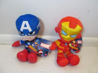 Mattel Marvel 10" Tall Plush Figure, Ironman or Captain America - Image 1 of 4