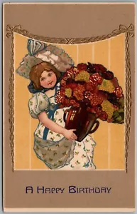 Happy Birthday Blumen Postkarte B783 - Bild 1 von 2