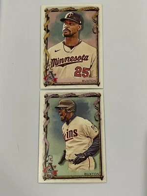 (2) 2023 Topps Allen & Ginter #390 Byron Buxton Twins SP  & Base Minnesota Twins - Image 1 of 2