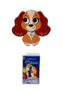 Lady & The Tramp VHS  & Lady 2 Disney Pin Trading Set 2/5 Series 3 New IOP - Picture 1 of 12