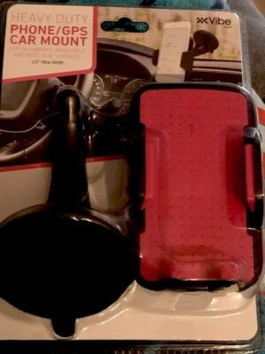 Vibe Heavy Duty Black Phone GPS Car Mount 3.5 Max Width (W Pink & Brand New)! - Image 1 of 2