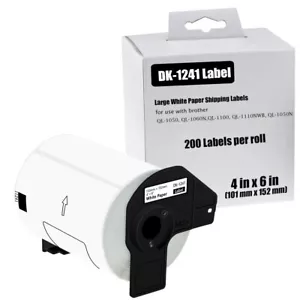 Etichette di spedizione grandi 200/R DK-1241 per Brother QL-1110NWB 101mm x 152mm 4" x 6" - Foto 1 di 20