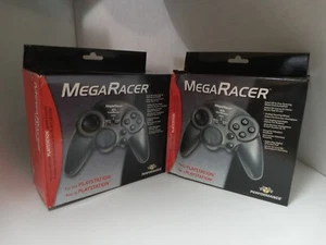 ZWEI (2) NEU IN BOX MEGA RACER RENNRAD CONTROLLER FÜR PLAYSTATION 1 PS1 ## - Bild 1 von 6