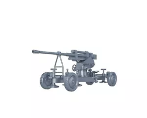 WWII SOVIET USSR - K-52 85MM AA GUN (road no shield) - 1/56 1/72 1/87 1/100 3D - Imagen 1 de 5