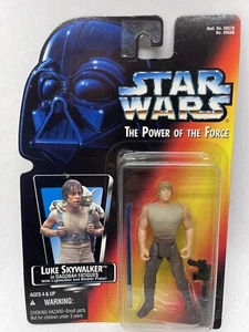 Star Wars Power of the Force Luke Skywalker in Dagabah Fatigues Long Lightsaber - Picture 1 of 2