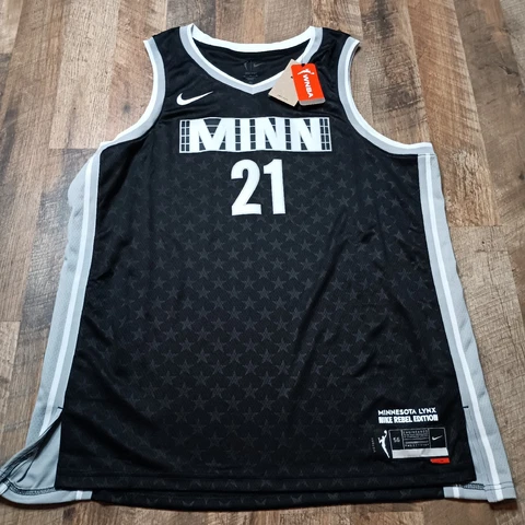 Nike Minnesota Lynx Kayla McBride #21 Jersey Women 2XL Black WNBA Rebel Edition Cover