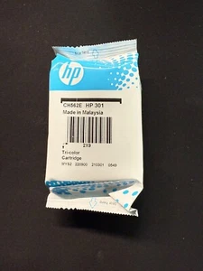 HP 301 Tri-Colour Original HP Ink Cartridge Cartouche d'Encre Imprimante - Photo 1/4
