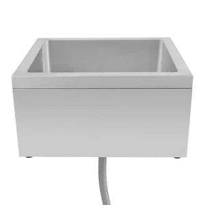 Stainless Steel Floor Kitchen Mop Sink 19" x 22" x 12" 8" Deep Basin Rectangular - Picture 1 of 14