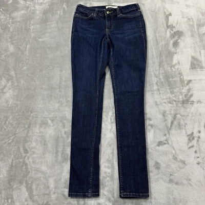 Pantalones de mezclilla Carhartt para mujer 2 altos azules ajustados ajustados Layton lavado oscuro trabajo Foto 1 de 4