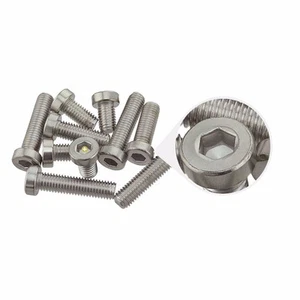 M5 16mm Cabeza Baja Tapa Métrica Hexagonal Tornillo Acero Inoxidable - Paquete de 10 - Imagen 1 de 3