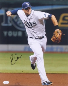 Evan Longoria Signed Tampa Bay Rays 11x14 Photo JSA - Picture 1 of 1