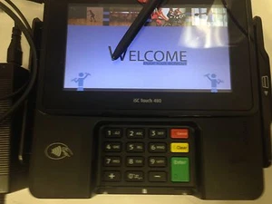INGENICO iSC TOUCH 480 ISC480‑11P2809A CREDIT CARD PAYMENT TERMINAL complete - Picture 1 of 7
