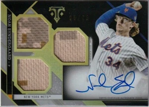 2016 Topps Triple Threads Noah Syndergaard On-Card Auto Relic (05/75) RFP-NS - Picture 1 of 2