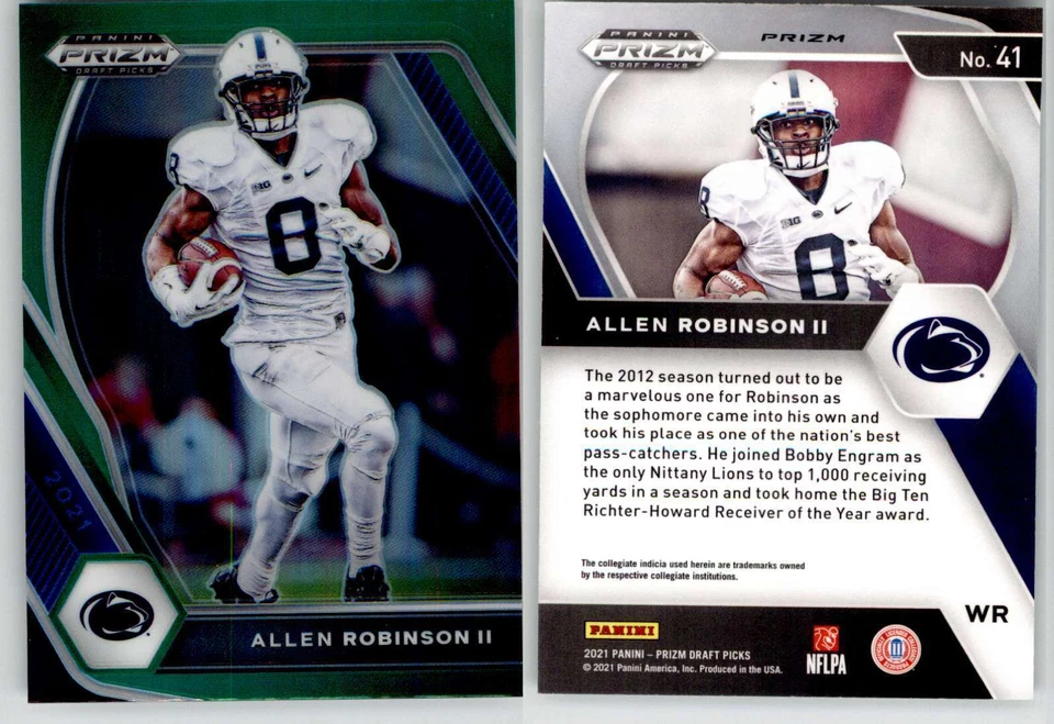 Allen Robinson II 2021 Prizm Draft Green #41 Penn St - Image 1 of 1