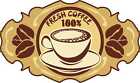 8 cm Aufkleber Kaffee Genuss Bohnen Coffee Sticker Kche Dose Tasse Home Dekor