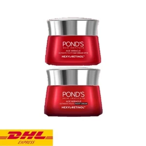 Pond's Age Miracle Hexyl-Retinol Ultimate Youth Day SPF18 + Night Cream SET 45 g - Picture 1 of 7