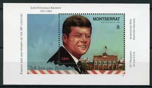 Montserrat 1998 John F Kennedy US President Famous People Flag Miniature sheet - Picture 1 of 2