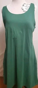 Kyodan Outdoors ärmelloses Kleid Reißverschluss Seitentasche grün integrierter BH Athleisure Xl - Bild 1 von 7