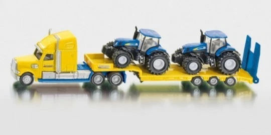 1805 FARMER SIKU Truck / Low Loader / 2 New Holland T7070 Tractors 1:87 Diecast - Image 1 of 1