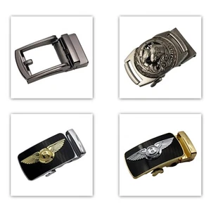Hebilla de cinturón automática de trinquete QHA para hombre solo reemplazo para cinturones de 35 mm Q98A #21 - Imagen 1 de 54