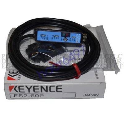 NEW Keyence FS2-60P Optical Fiber Sensor Amplifier - Image 1 of 2
