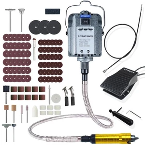1200W Flex Wellenschleifer Elektrisches Rotationswerkzeug Unterstützung Vorwärts und Rückwärts... - Bild 1 von 7